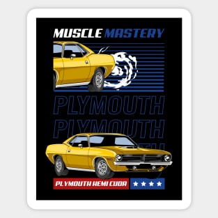 Retro 1970 Hemi Cuda Sticker